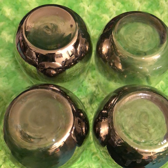 West elm stemless wine glasses metallic mirrored ombré - Picture 4 of 4